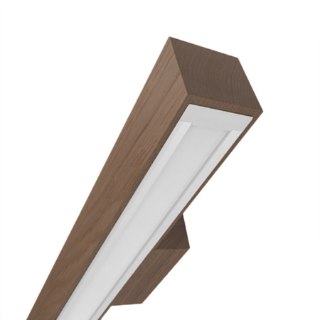 Kinkiet dębowy SLIM 40 cm 4000K Palisander