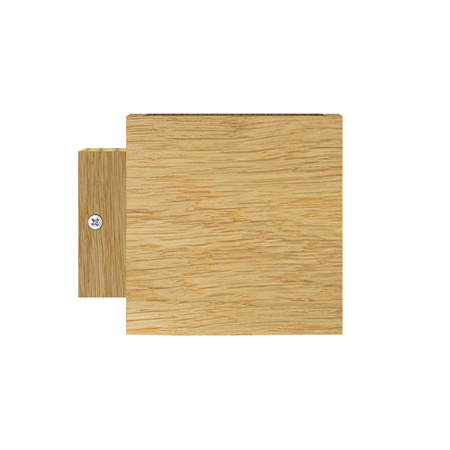 Kinkiet dębowy 27x10 cm Poziomy