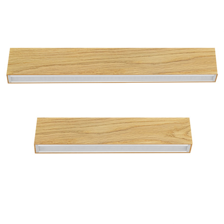 Kinkiet dębowa belka 60 cm 3000K