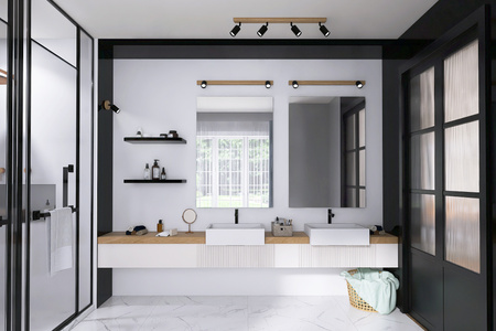 Lampa MODERN - 3 x GU10 - L=60 cm - LED Wood