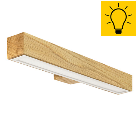 Kinkiet dębowy SLIM 40 cm 3000K
