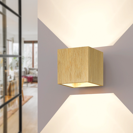 Kinkiet dębowy 10x10 cm