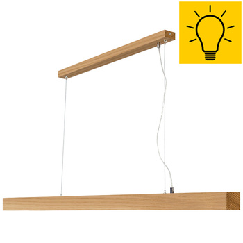 Lampa dębowa SLIM 140 cm 3000K