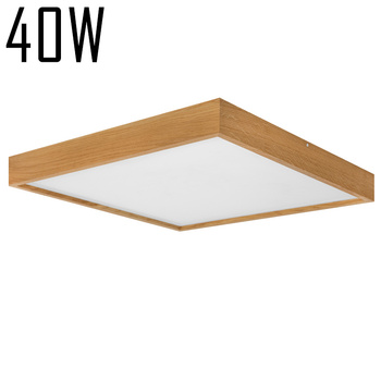 Plafon dębowy 62x62cm 40W