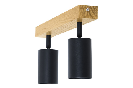 Lampa MODERN - 2 x GU10 - L=35 cm - LED Wood