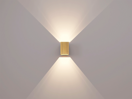 Kinkiet dębowy 10x15 cm Pionowy