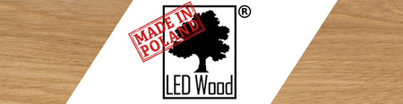 Lampa MODERN Biała - 2 x GU10 - L=90 cm - LED Wood