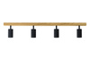 Lampa MODERN - 4 x GU10 - L=90 cm - LED Wood