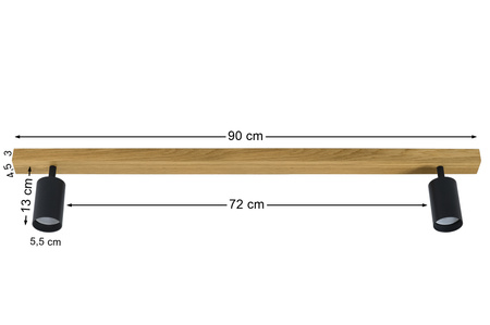Lampa MODERN - 2 x GU10 - L=90 cm