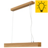 Lampa dębowa SLIM 60 cm 3000K