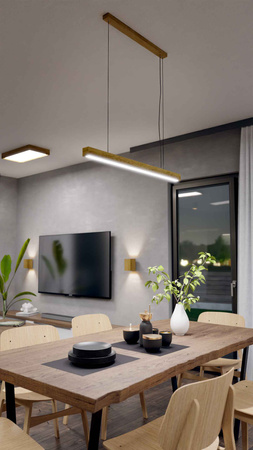 Lampa dębowa SLIM 60 cm 4000K