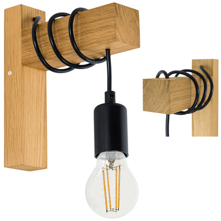 Kinkiet Dębowy VERSO