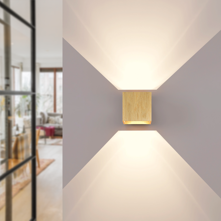 Kinkiet dębowy 10x10 cm