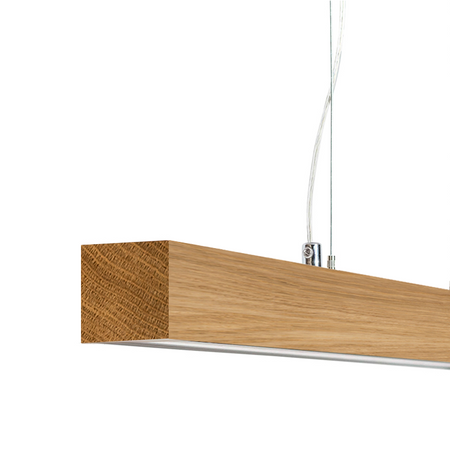 Lampa dębowa SLIM 140 cm 3000K