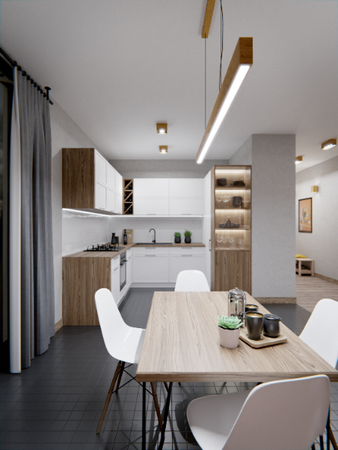 Dębowa belka 120 cm 4000K - LED Wood