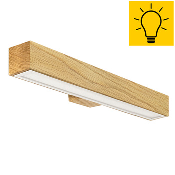 Kinkiet dębowy SLIM 40 cm 3000K
