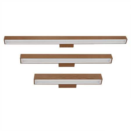 Kinkiet dębowy SLIM 40 cm 4000K Palisander