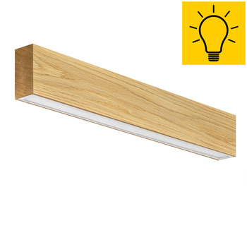 Kinkiet dębowa belka 90 cm 3000K