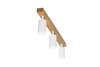 Lampa MODERN Biała - 3 x GU10 - L=60 cm - LED Wood