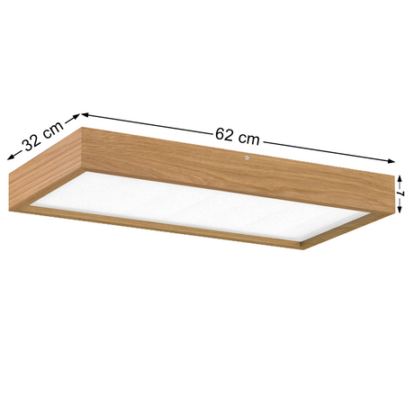 Plafon dębowy 62x32cm 18W
