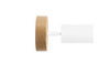 Lampa MODERN Biała - 1 x GU10 - Fi 10 cm - OWAL - LED Wood