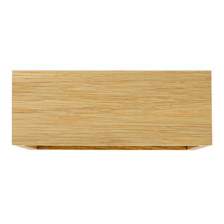 Kinkiet dębowy 27x10 cm Poziomy
