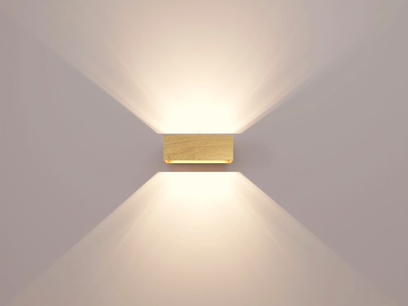 Kinkiet dębowy 27x10 cm Poziomy