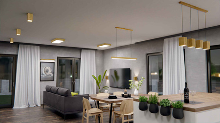 Lampa dębowa SLIM 90 cm 4000K