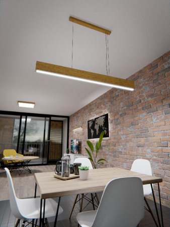 Dębowa belka 140 cm 4000K - LED Wood