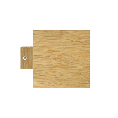 Kinkiet dębowy 27x10 cm Poziomy