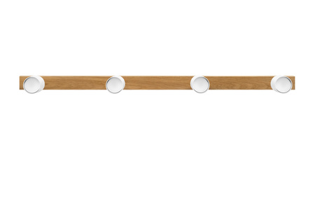 Lampa MODERN Biała - 4 x GU10 - L=90 cm - LED Wood