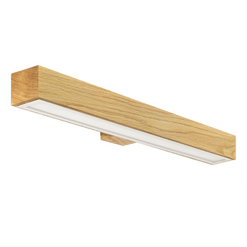 Kinkiet dębowy SLIM 60 cm 4000K - LED Wood